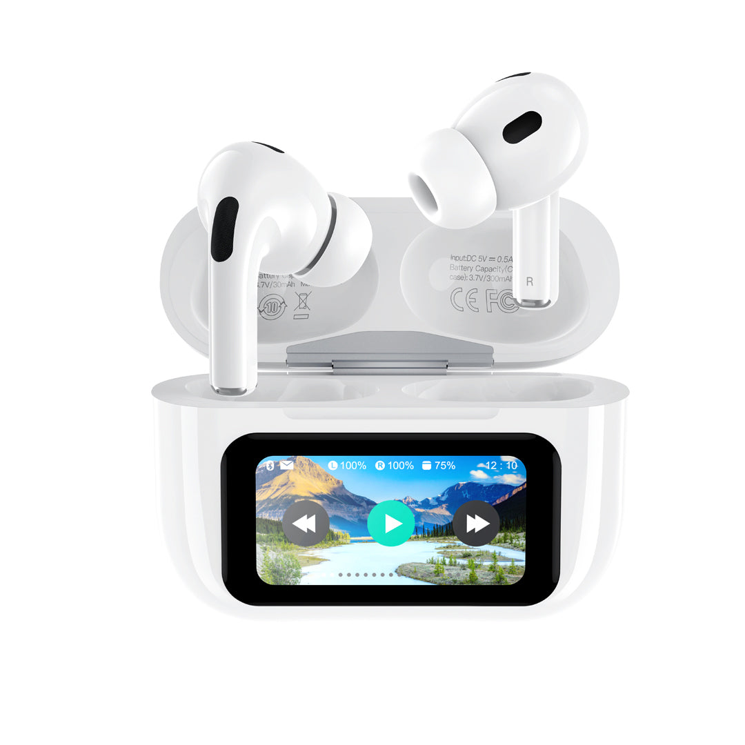 XO X36 Ασύρματα Ακουστικά Bluetooth ANC TWS με Smart Οθόνη