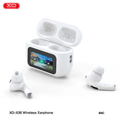 XO X36 Ασύρματα Ακουστικά Bluetooth ANC TWS με Smart Οθόνη
