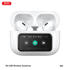 XO X36 Ασύρματα Ακουστικά Bluetooth ANC TWS με Smart Οθόνη