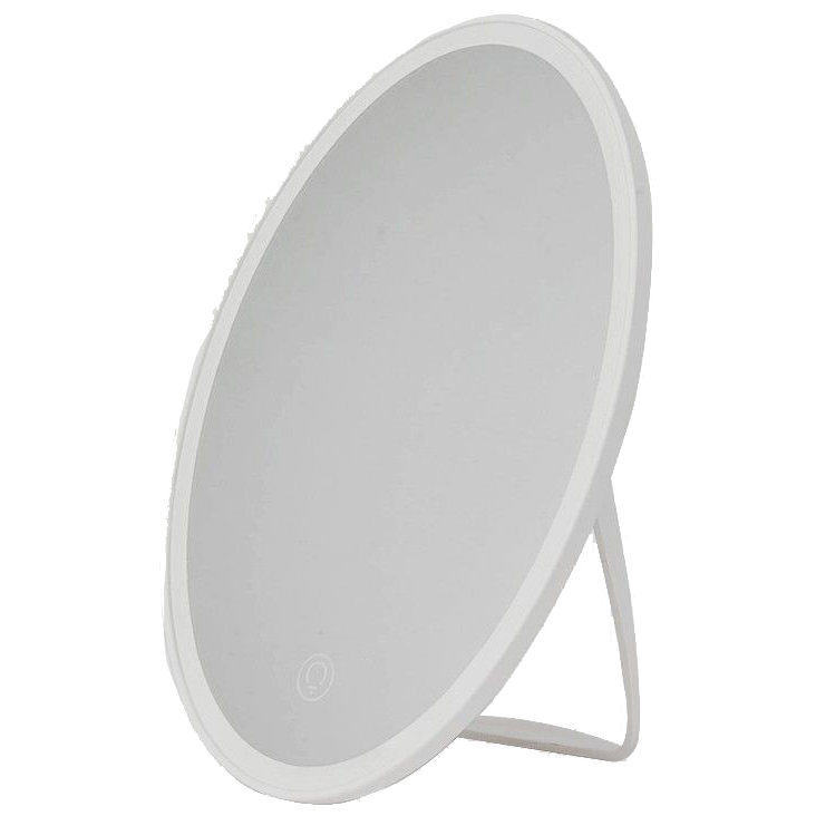 Avide LED Table Lamp Make Up Mirror Round and Rechargeable
