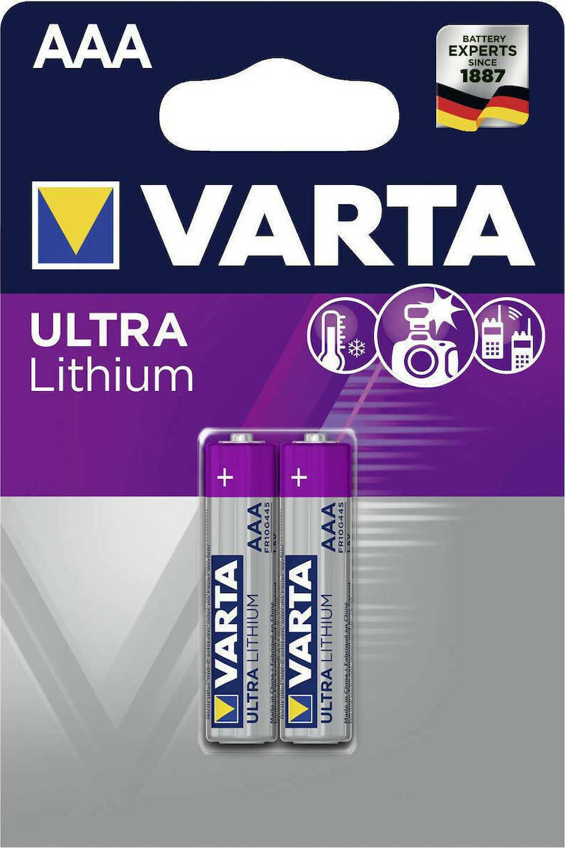 Varta Ultra Lithium Batteries 6103 AAA (2pcs)