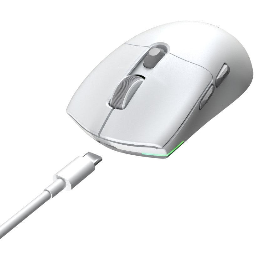 Meetion MT-GW33 Ενσύρματο 2.4G Bluetooth Gaming Ποντίκι Λευκό