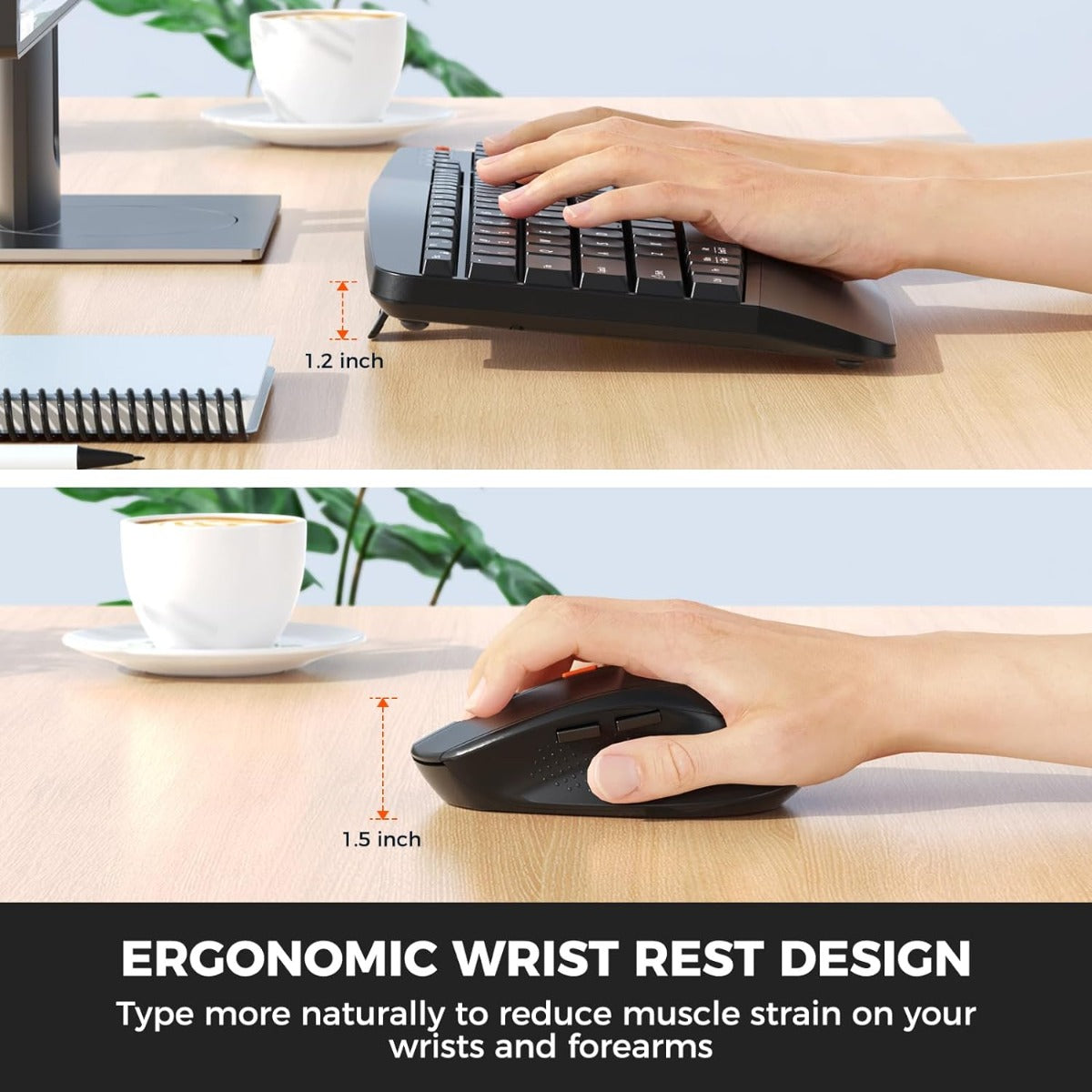 Meetion DirectorA Ergonomic Combo Office Set / Black