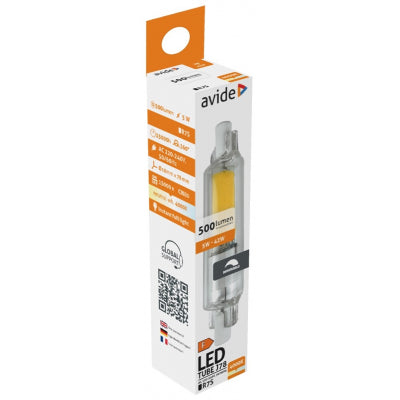 Avide LED Bulb 5W R7S 18x78mm NW 4000K Dimmable