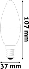 Avide LED Candle Bulb 5W E14 Cool 6400K Value 3pcs