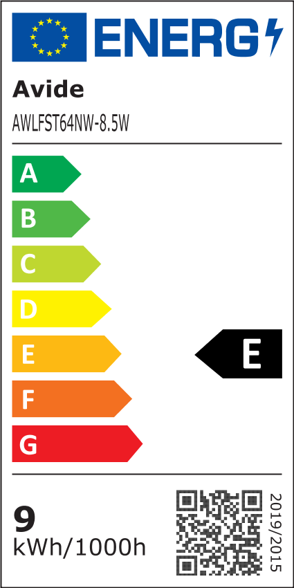 Avide Λάμπα LED Λευκή Filament ST64 3.8W E27 NW 4000K