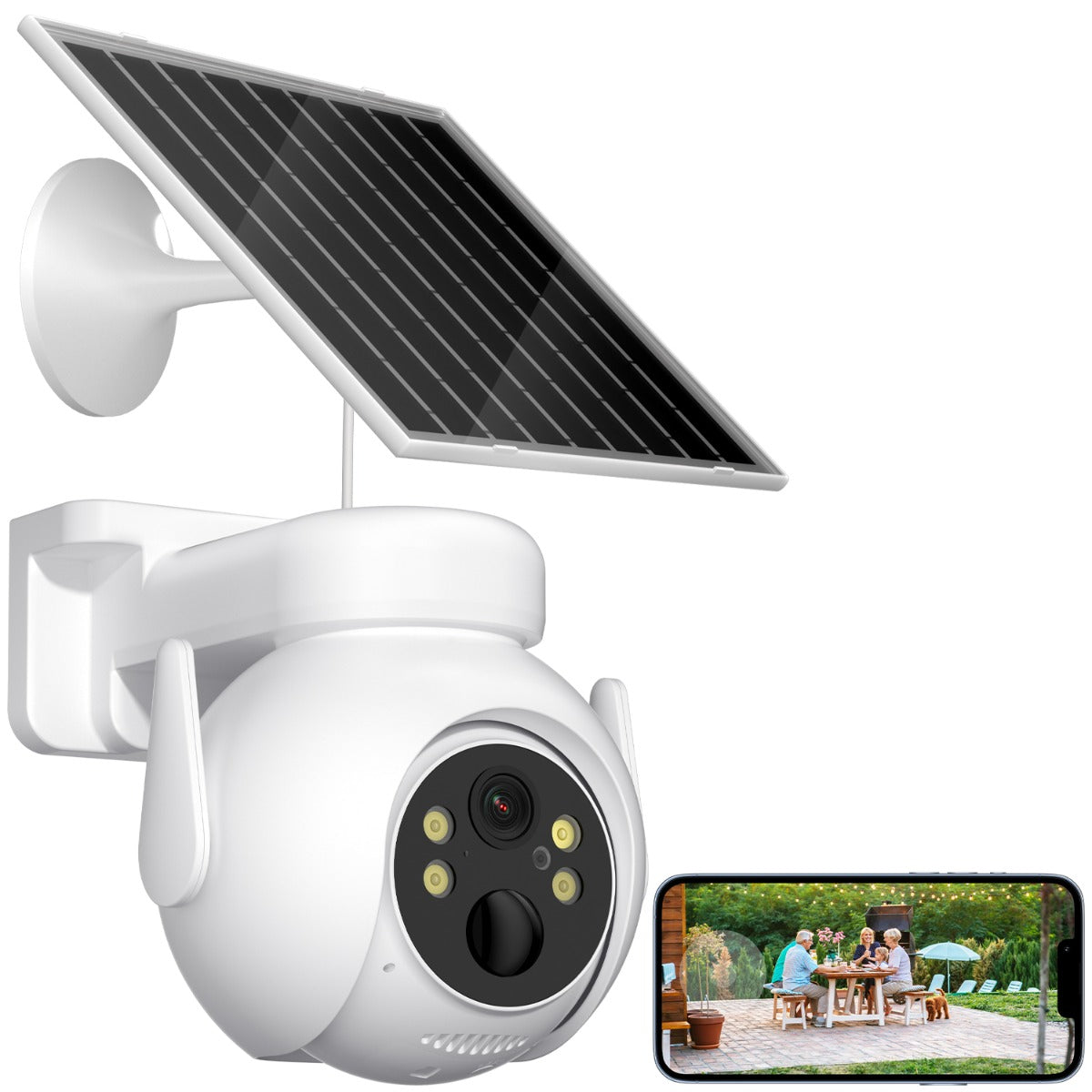 XO CR10 Outdoor Solar Color Surveillance Camera 300W WiFi