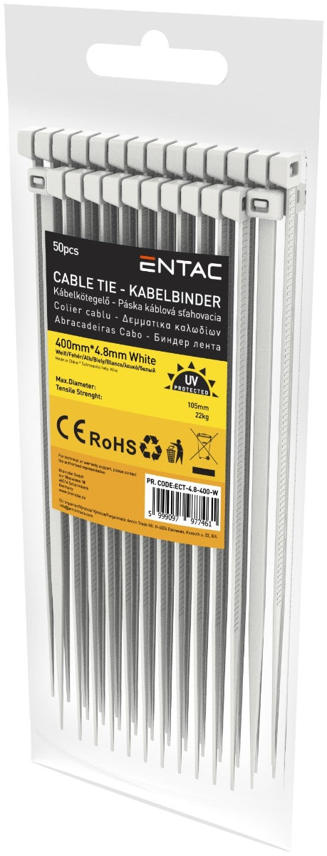 Entac Ties ECT-4.8-400-W White