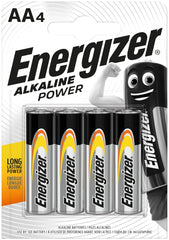 Energizer Power Alkaline AA Batteries (4pcs)