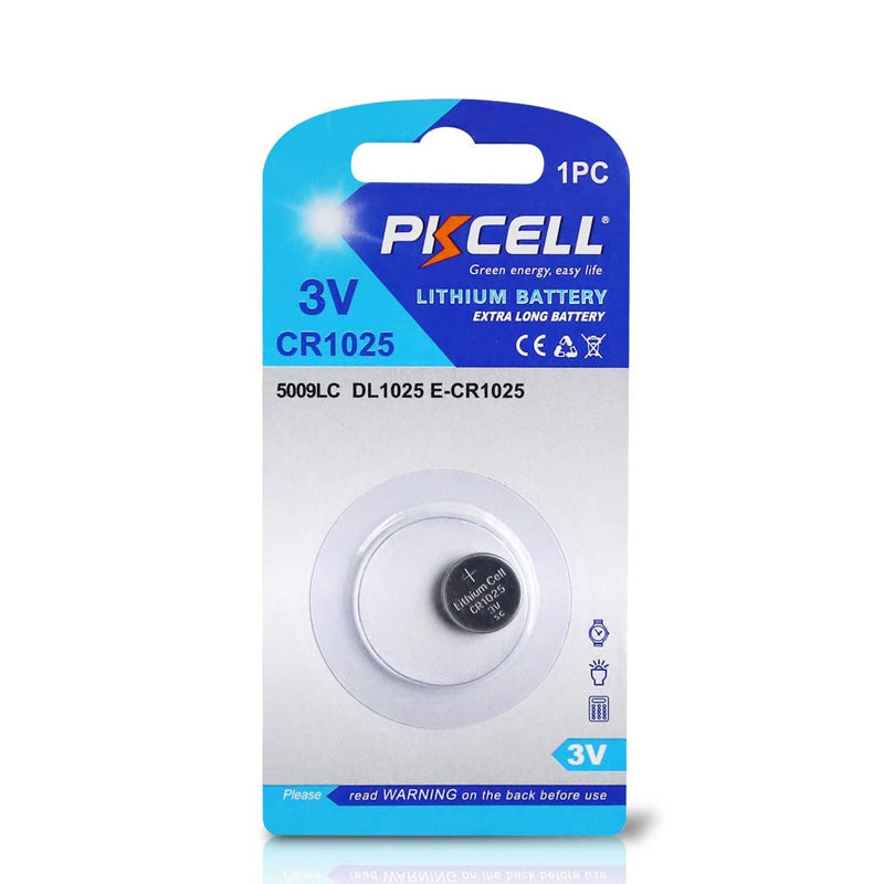 Pkcell Lithium Button Battery CR1025-1B (1pc)
