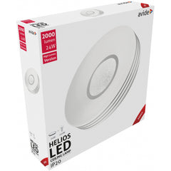 Avide LED Μοντέρνα Πλαφονιέρα Οροφής Helios 24W 380x95.0mm Θερμό 3000K