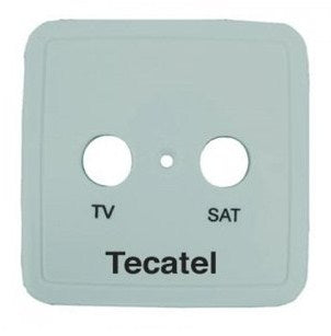 Tecatel Double TV/SAT Socket Cover