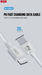 XO NB-Q189B PD 20W Charging Cable Type-C to Lightning 2m