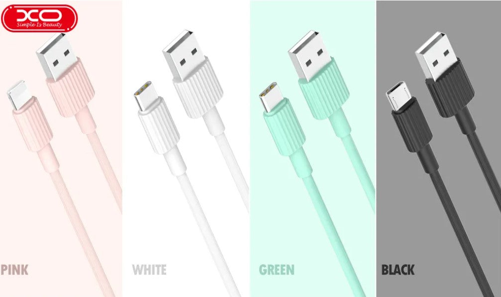 XO NB156 USB Καλώδιο Φόρτισης Type-C Μαύρο