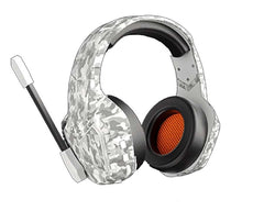 Meetion Ακουστικά Κεφαλής Gaming BTH014  Ενσύρματα & Bluetooth 2.4G Λευκή Παραλλαγή