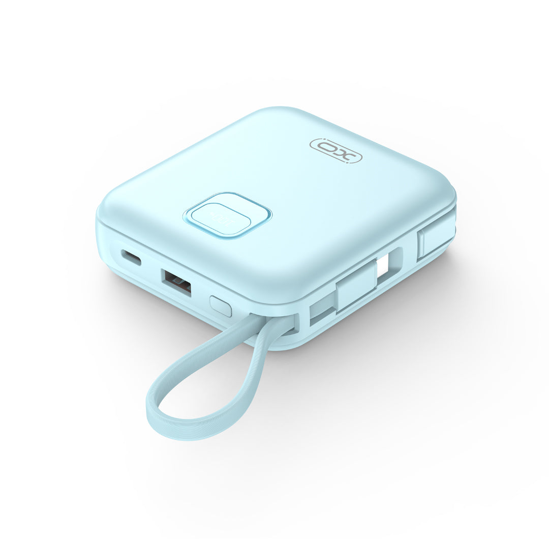 XO PR235 Fast Charging Power Bank with Digital Display and Multiple Ports 22.5W 10000mAh (Blue)