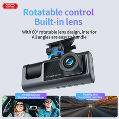 XO XJ03 Front and Rear Dual Video Camera 1080 HD
