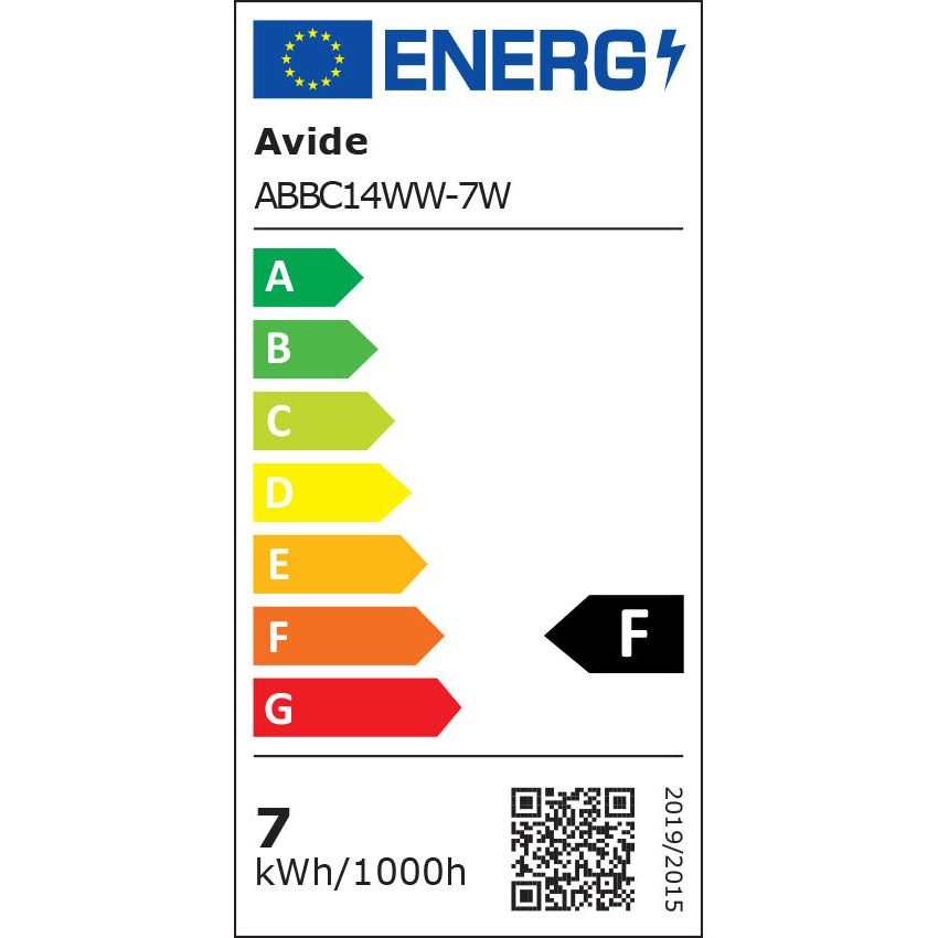 Avide LED Candle Bulb 7W E14 Warm 3000K Value