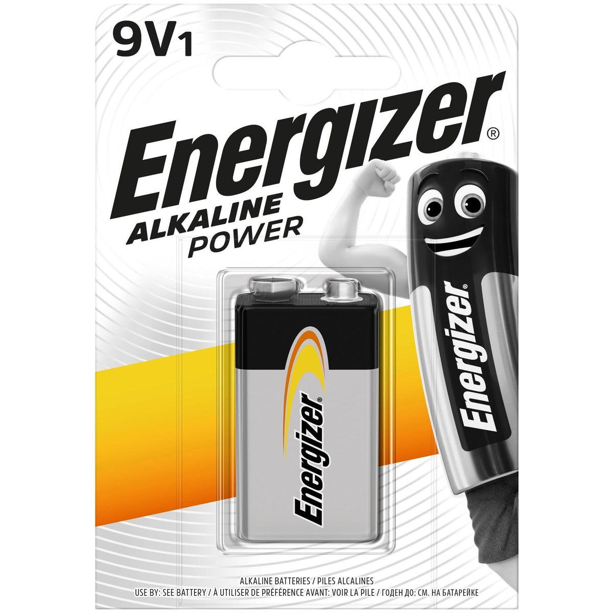 Energizer Power Battery Alkaline 9V (1pc)