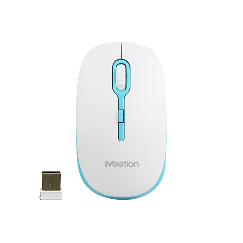 Meetion MT-R547 2.4G Wireless Mouse / White &amp; Blue