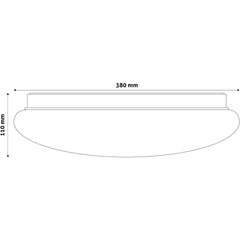 Avide LED Μοντέρνα Πλαφονιέρα Οροφής Stella (Starry) 24W 380x110.0mm Ψυχρό 6400Κ