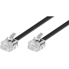 Telephone Extension Cable 6P4C 20m Black