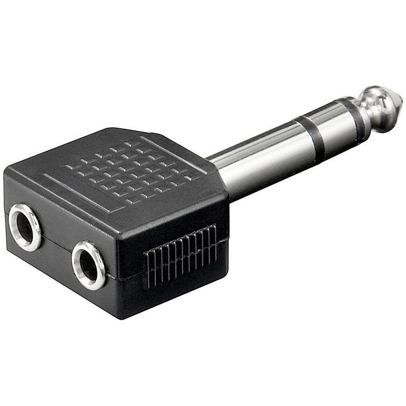 Μετατροπέας Stereo 6.5mm σε 2 Stereo 3.5mm Θηλυκά - Image 2