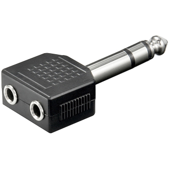 Μετατροπέας Stereo 6.5mm σε 2 Stereo 3.5mm Θηλυκά