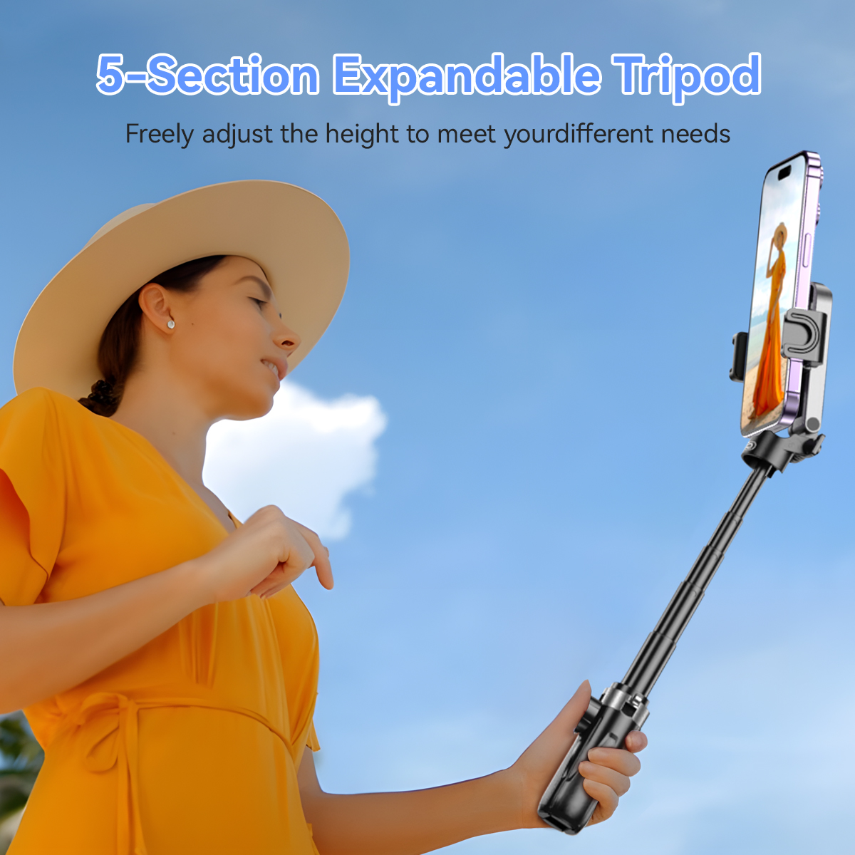XO SS21 Πολυλειτουργικό Mini Bluetooth Selfie Stick 4 σε 1 - Image 16