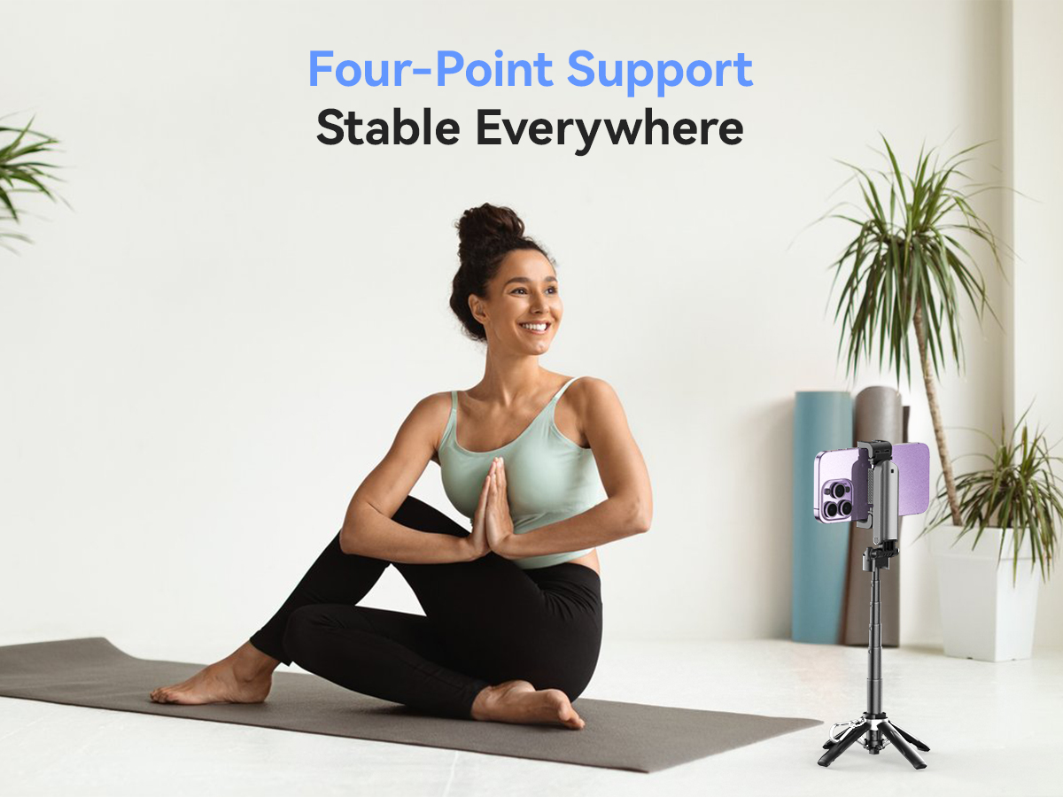 XO SS21 Πολυλειτουργικό Mini Bluetooth Selfie Stick 4 σε 1 - Image 19