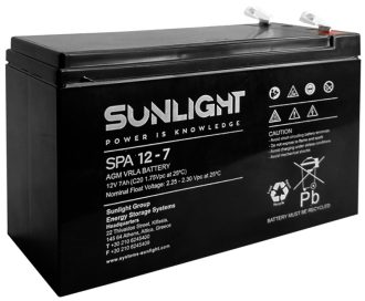 Sunlight Μπαταρία Μολύβδου 12V 7A (6.4mm)