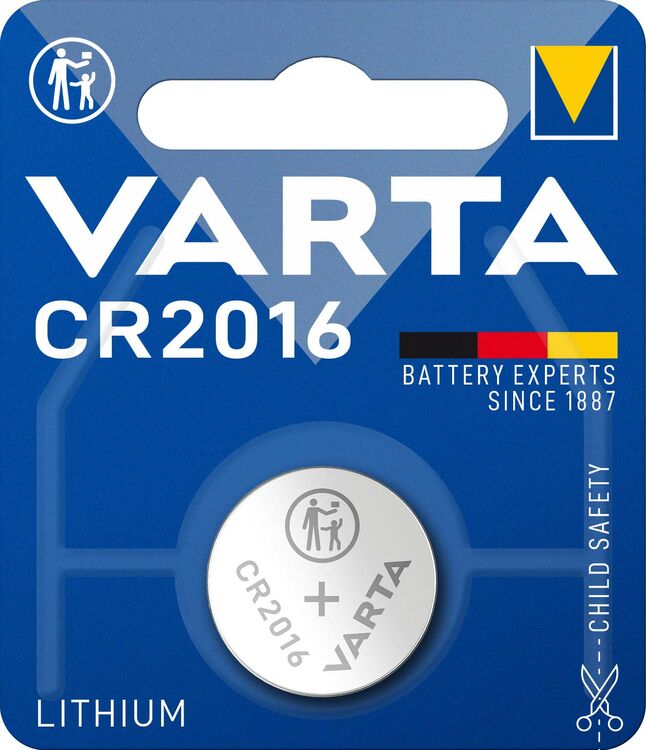 Varta Μπαταρία Κουμπί Λιθίου CR2016 (1τμχ)