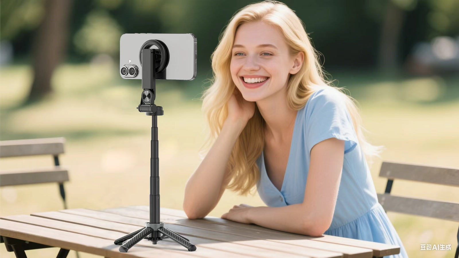 XO SS25 Mini Πολυλειτουργικό Selfie Stick Bluetooth - Image 3