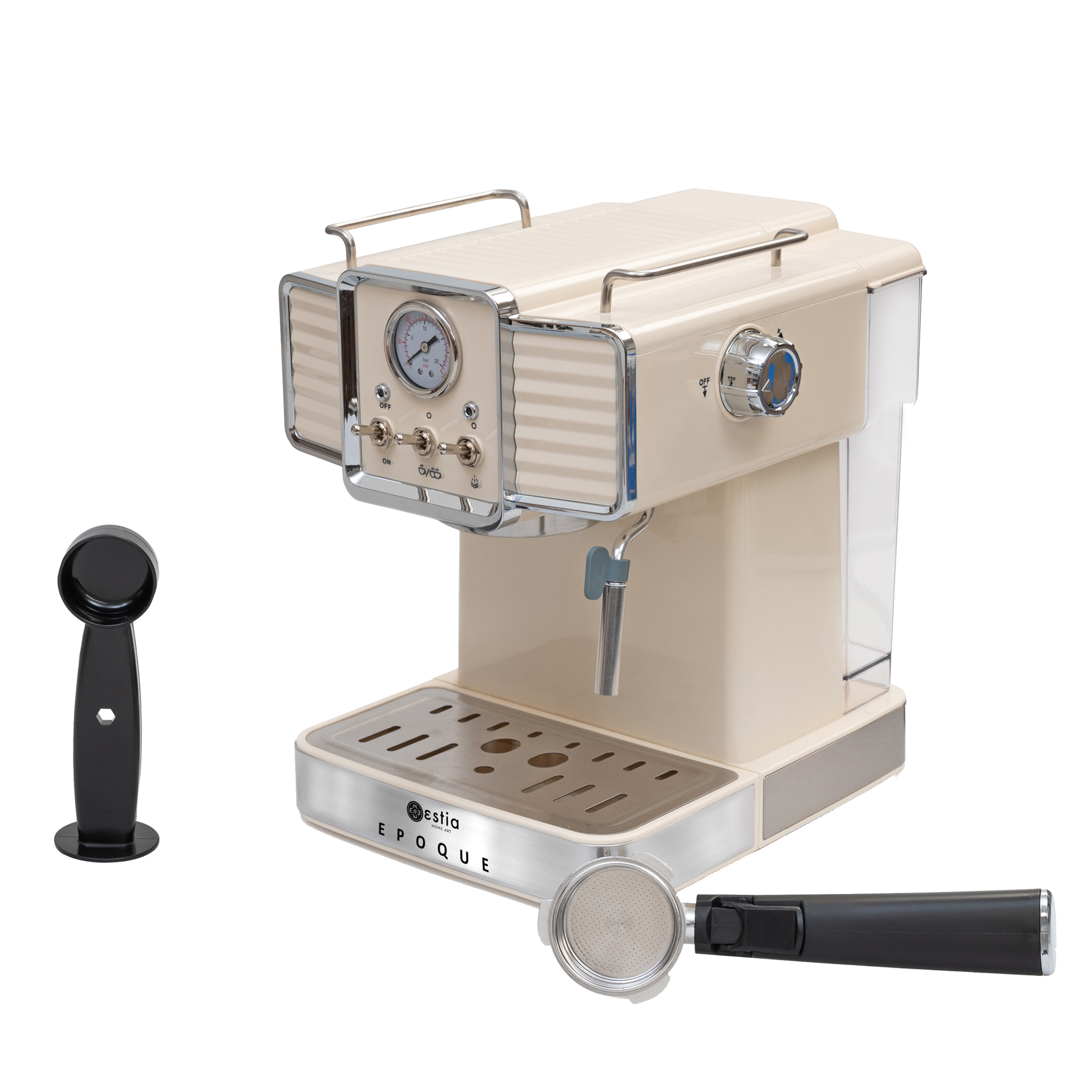 ESTIA ΜΗΧΑΝΗ ESPRESSO RETRO EPOQUE 1350w 20bar 1.5lt - Image 3