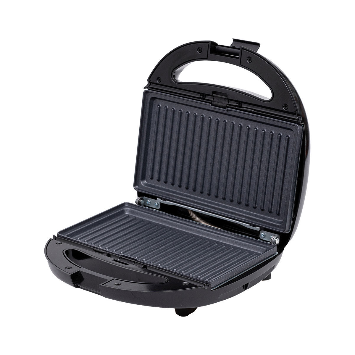 ESTIA ΤΟΣΤΙΕΡΑ BLACK & INOX 2 ΘΕΣΕΩΝ 850w ΜΕ ΑΠΟΣΠΩΜΕΝΕΣ ΑΝΤΙΚΟΛΛΗΤΙΚΕΣ ΠΛΑΚΕΣ - Image 3