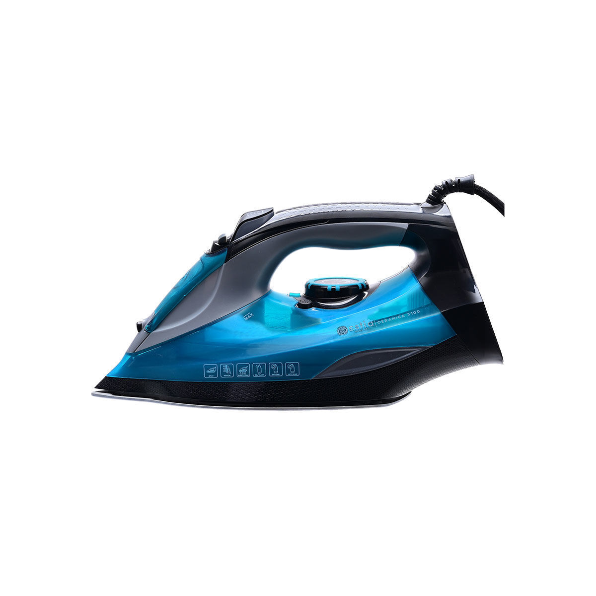 ESTIA ΣΙΔΕΡΟ ΑΤΜΟΥ CERAMICA ΜΕ ΚΕΡΑΜΙΚΗ ΠΛΑΚΑ 3100w - Image 2