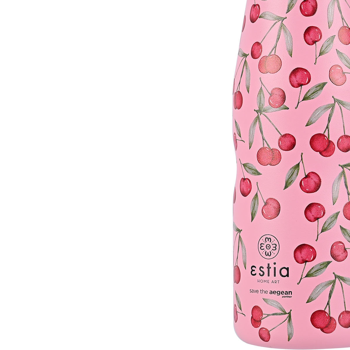 ESTIA ΘΕΡΜΟΣ TRAVEL FLASK SAVE THE AEGEAN 500ml CHERRY ROSE - Image 4