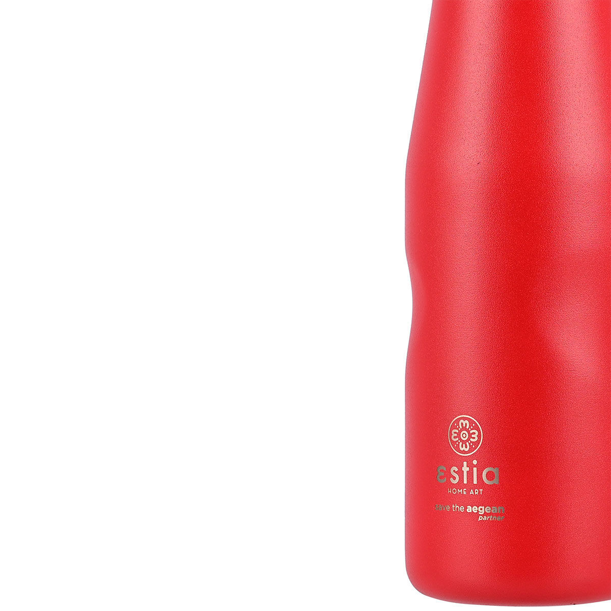 ESTIA ΘΕΡΜΟΣ TRAVEL FLASK SAVE THE AEGEAN 500ml SCARLET RED - Image 3