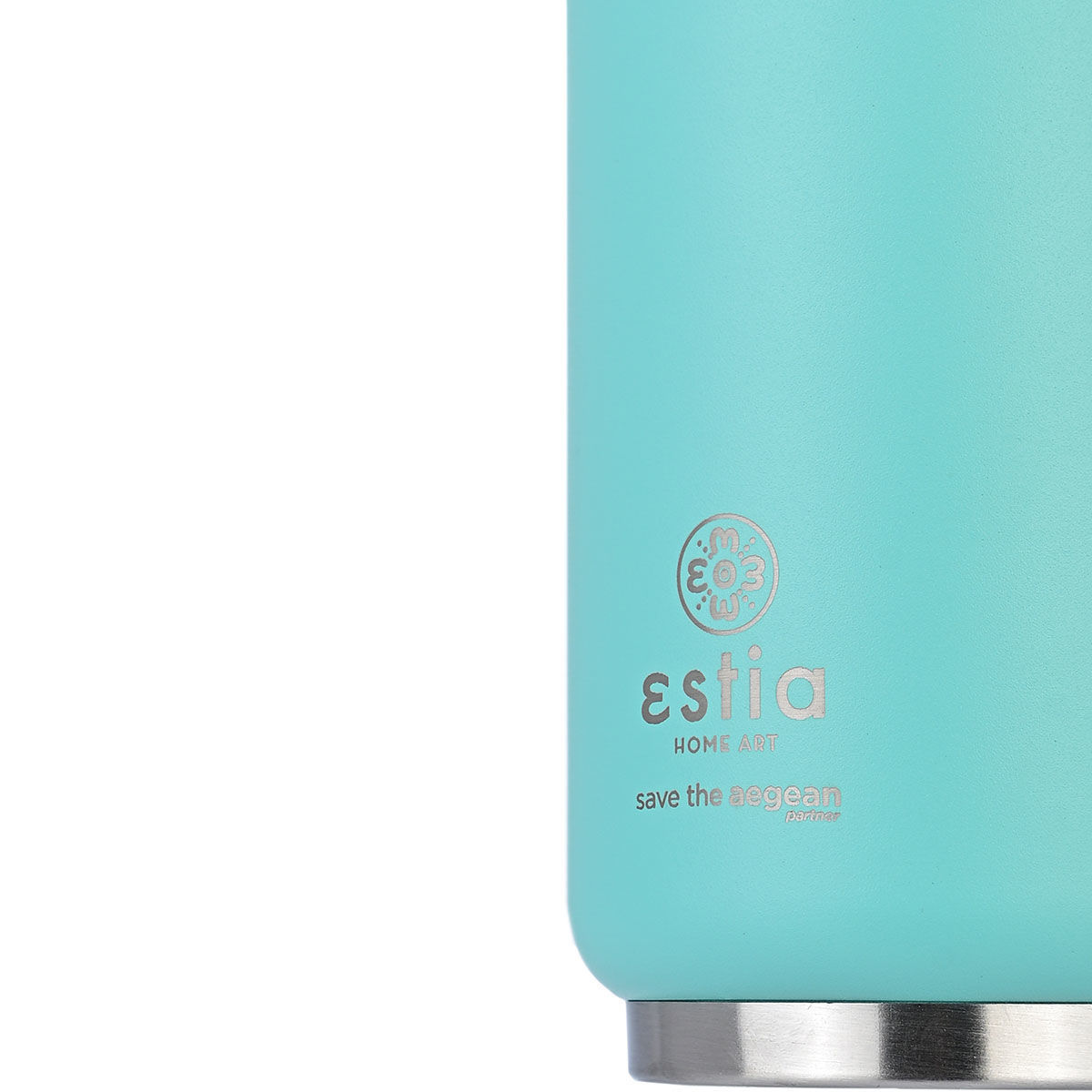 ESTIA ΘΕΡΜΟΣ TRAVEL CUP SAVE THE AEGEAN 300ml BERMUDA GREEN - Image 3