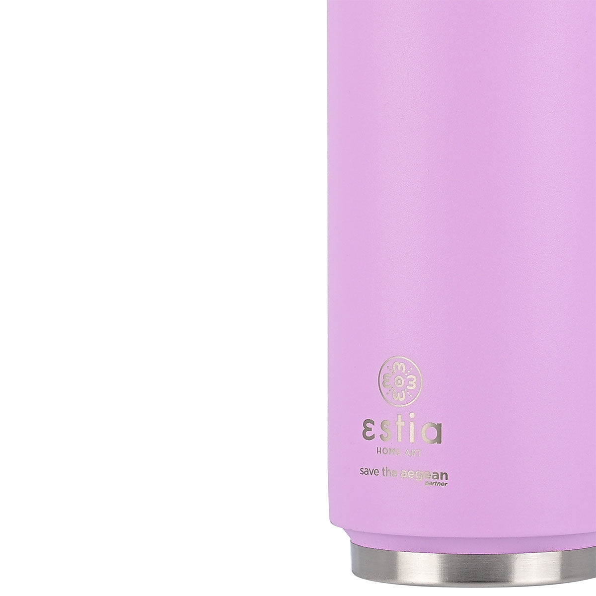 ESTIA ΘΕΡΜΟΣ TRAVEL CUP SAVE THE AEGEAN 500ml LAVENDER PURPLE - Image 3