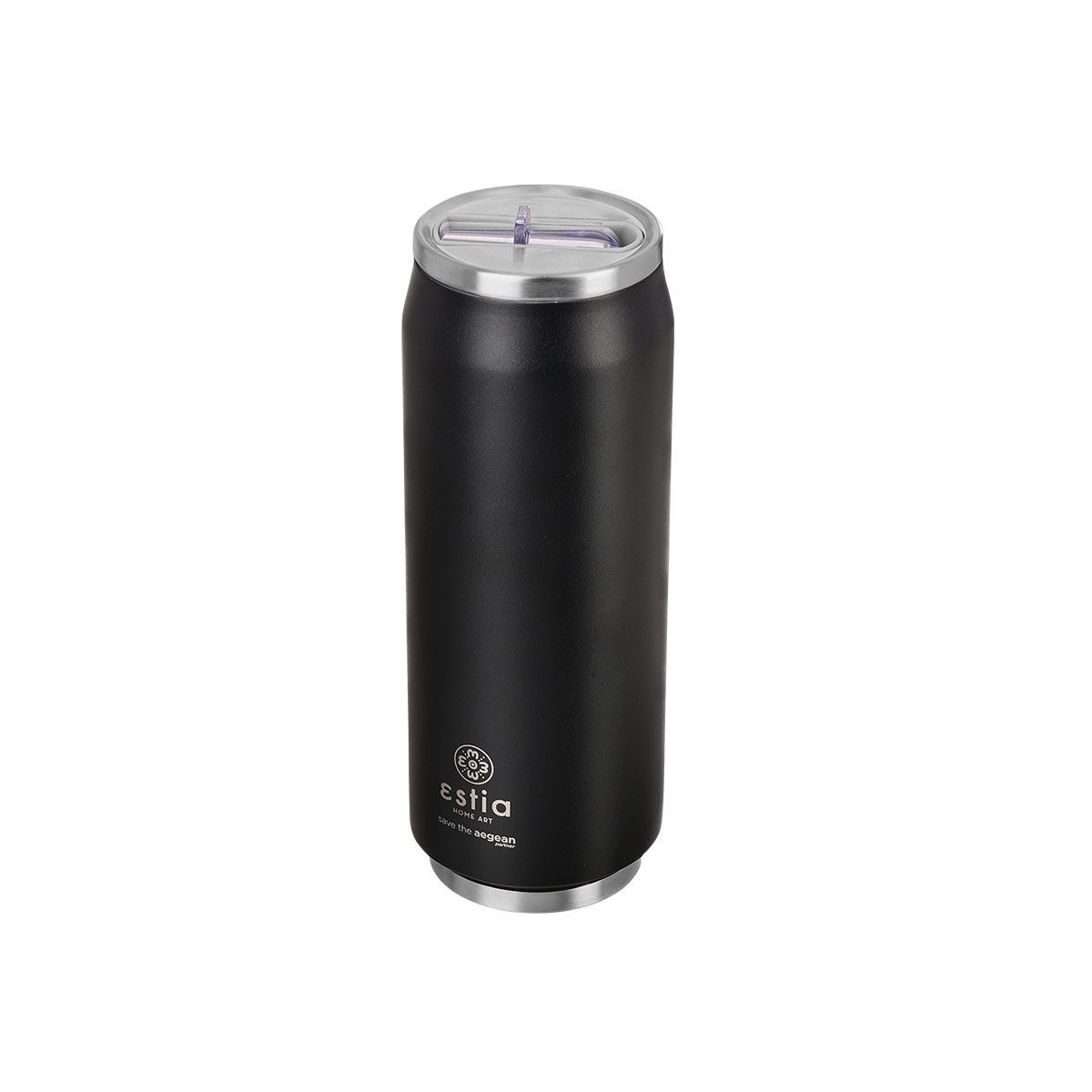 ESTIA ΘΕΡΜΟΣ TRAVEL CUP SAVE THE AEGEAN 500ml MIDNIGHT BLACK - Image 2