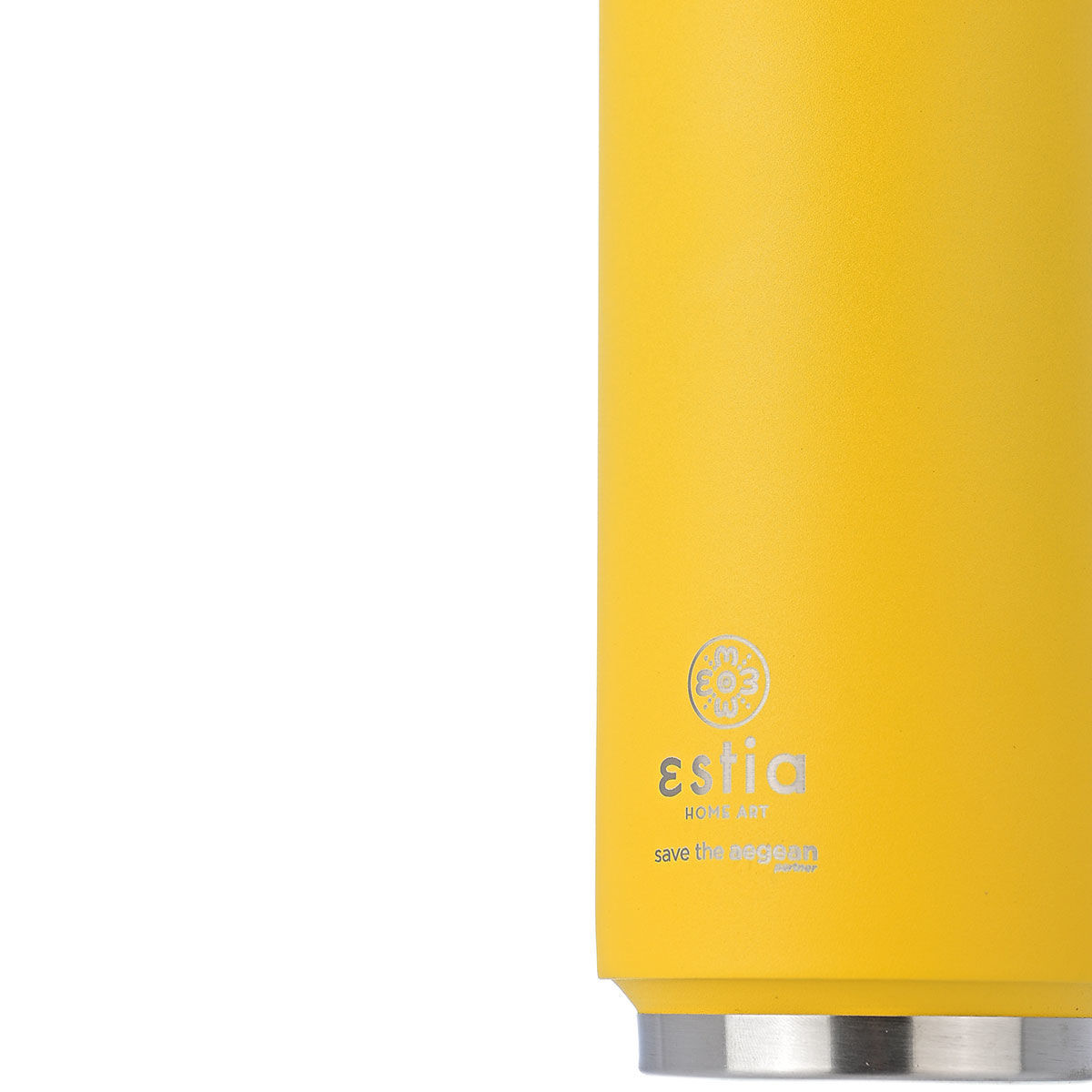 ESTIA ΘΕΡΜΟΣ TRAVEL CUP SAVE THE AEGEAN 500ml PINEAPPLE YELLOW - Image 3