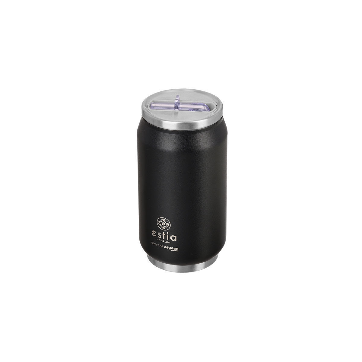 ESTIA ΘΕΡΜΟΣ TRAVEL CUP SAVE THE AEGEAN 300ml MIDNIGHT BLACK - Image 2