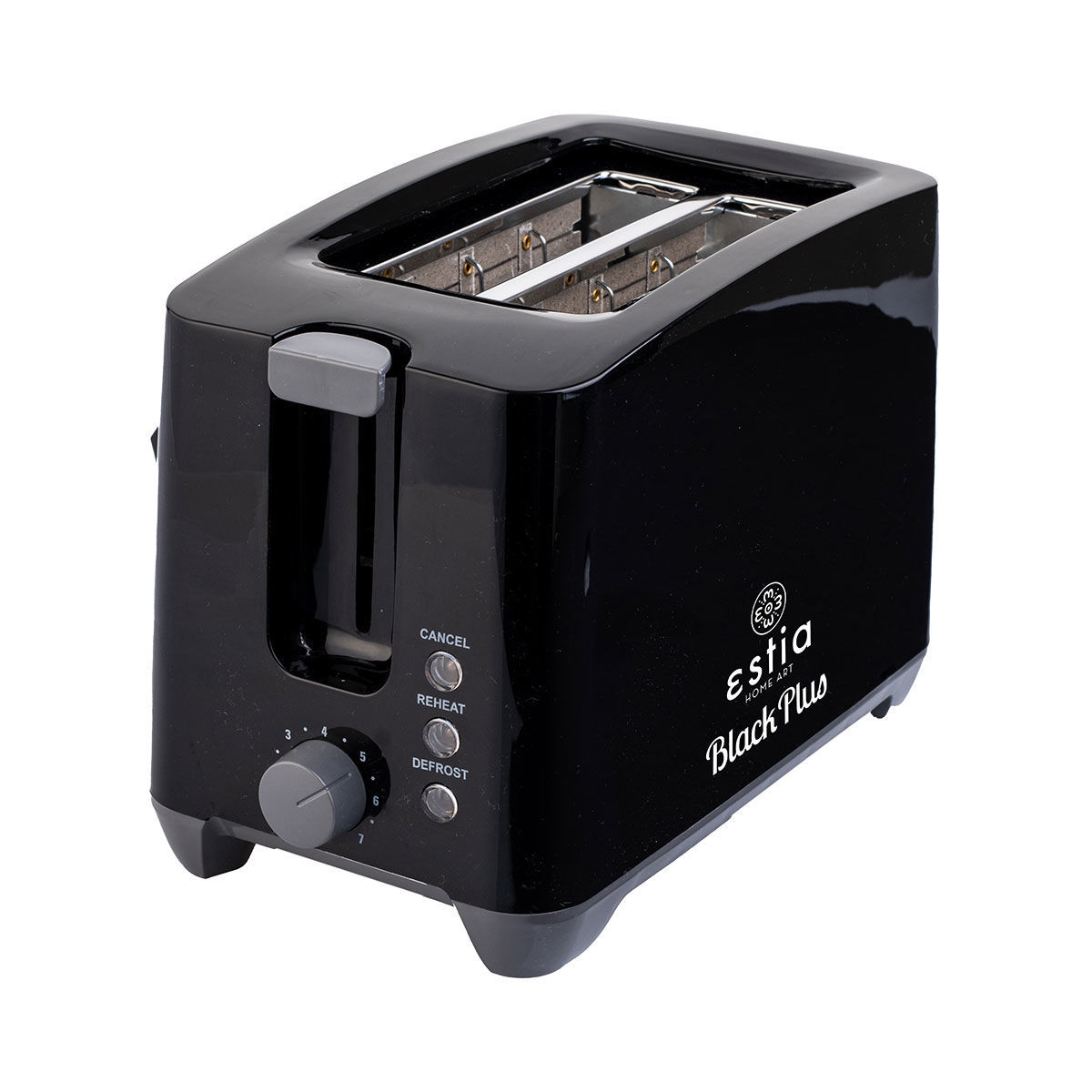 ESTIA ΦΡΥΓΑΝΙΕΡΑ BLACK PLUS 2 ΘΕΣΕΩΝ ΜΕ 7 ΕΠΙΠΕΔΑ ΨΗΣΙΜΑΤΟΣ 750w ΜΑΥΡΗ - Image 2