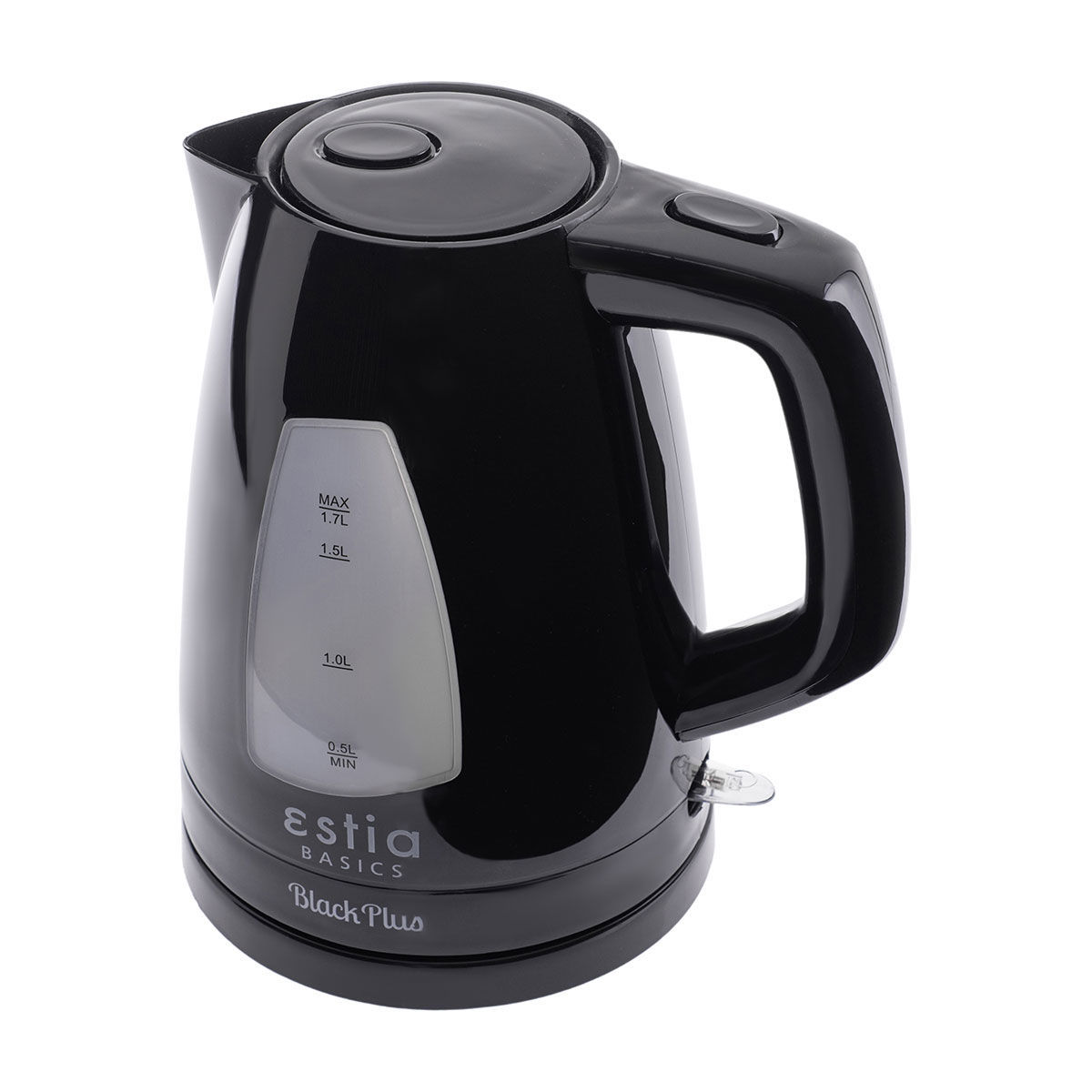 ESTIA ΒΡΑΣΤΗΡΑΣ BLACK PLUS ΠΛΑΣΤΙΚΟΣ 2200w 1.7lt ΜΑΥΡΟΣ - Image 2