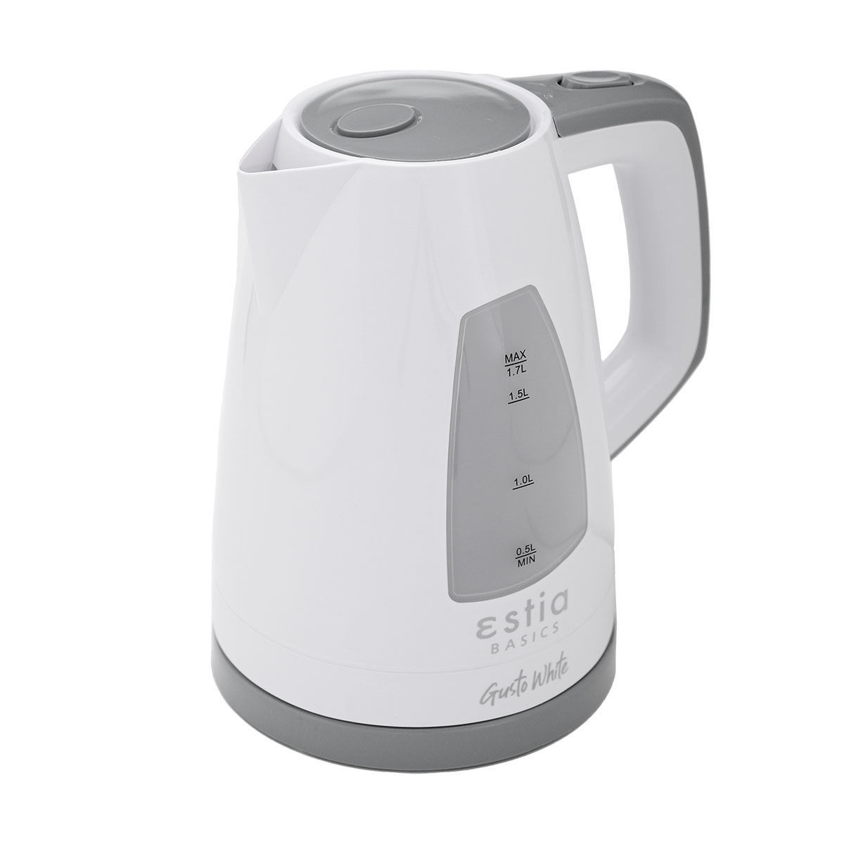 ESTIA ΒΡΑΣΤΗΡΑΣ GUSTO WHITE ΠΛΑΣΤΙΚΟΣ 2200w 1.7lt ΛΕΥΚΟΣ - Image 2