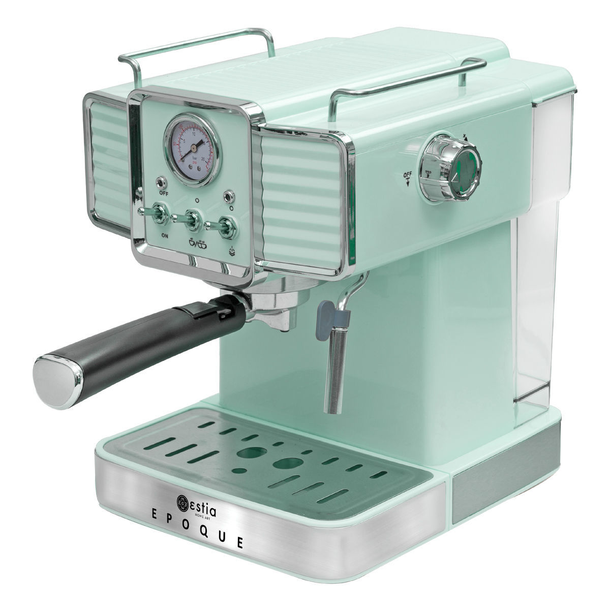 ESTIA ΜΗΧΑΝΗ ESPRESSO RETRO EPOQUE 1350w 20bar 1.5lt MINT - Image 2