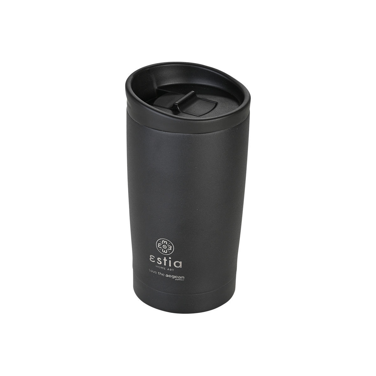 ESTIA ΘΕΡΜΟΣ TRAVEL MUG SAVE THE AEGEAN 350ml MIDNIGHT BLACK - Image 2