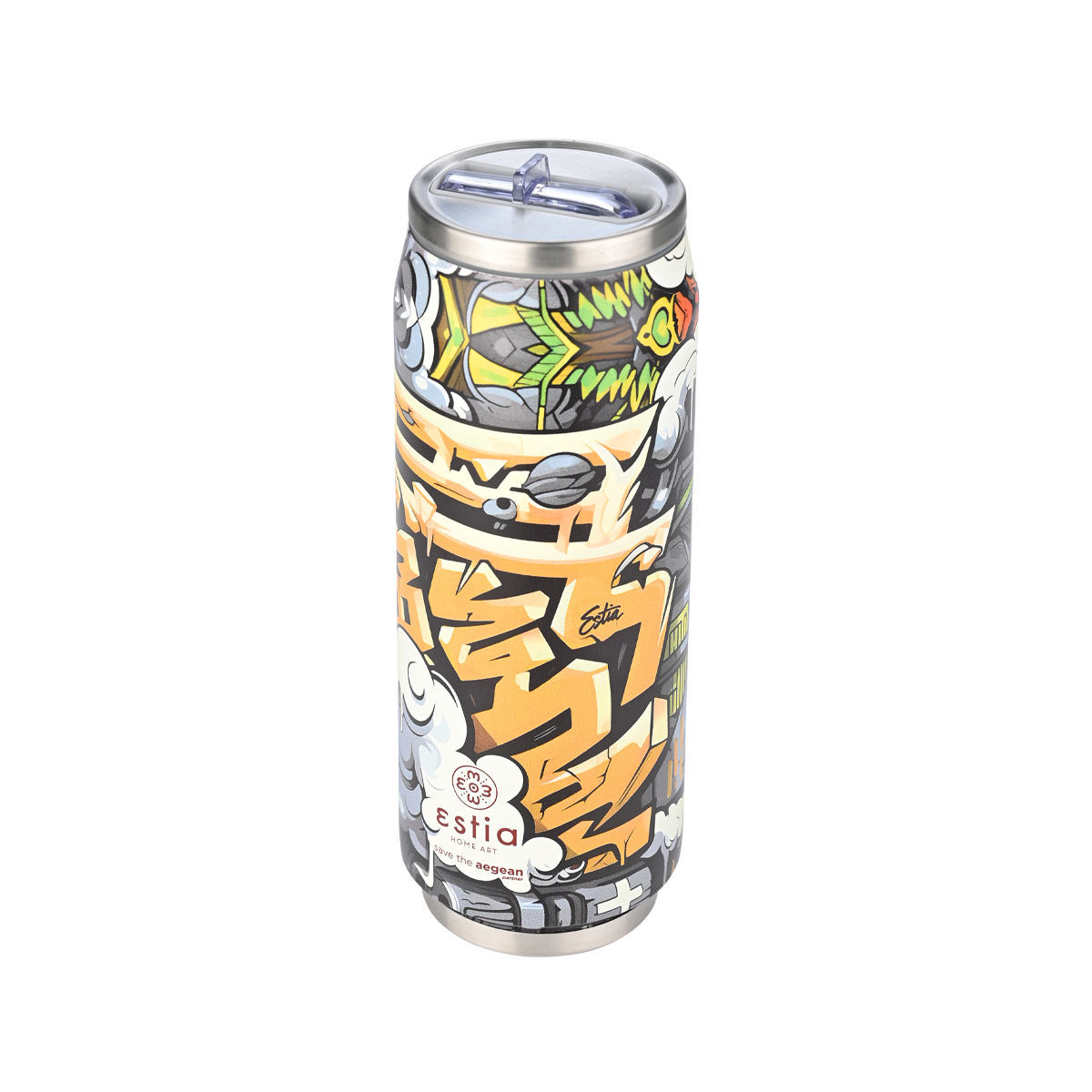 ESTIA ΘΕΡΜΟΣ TRAVEL CUP SAVE THE AEGEAN 500ml GRAFFITI RHYTHM - Image 2