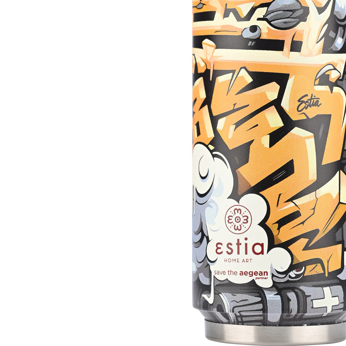 ESTIA ΘΕΡΜΟΣ TRAVEL CUP SAVE THE AEGEAN 500ml GRAFFITI RHYTHM - Image 3